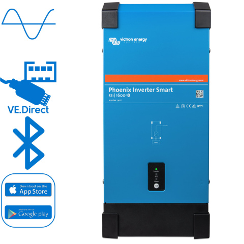 BBAtechniek artnr. 90010 - Victron Phoenix Smart omvormer 12/1600 230V (1x)
