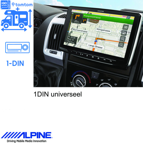 BBAtechniek artnr. 8645 - 9” INE-F904DC Halo 9 Alpine style 1DIN (1x)