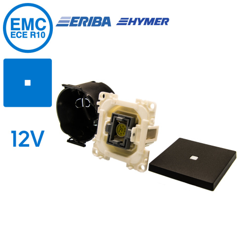 Controleschakelaar LED 12V zwart S20.000 (1x)