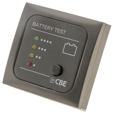 BBAtechniek artnr. 8119 - CBE 12V accu voltage testpaneel LED (1x)