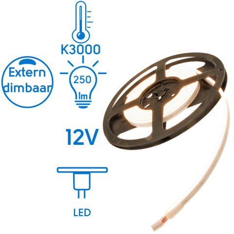 BBAtechniek artnr. 65560 - Puglia LED strip 2m lang 5W per meter (1x)