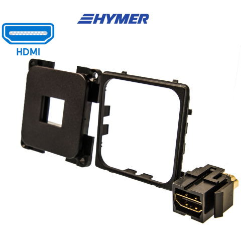 HDMI contactdoos zwart S20.000 (1x)