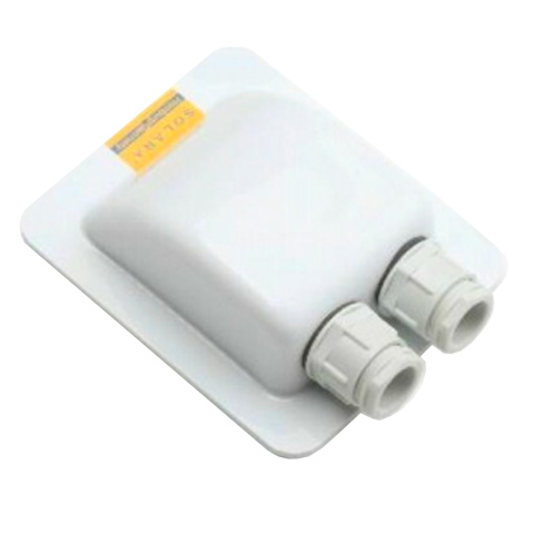 BBAtechniek artnr. 90037 - Solara dakdoorvoer DD2/W met 2 kabelwartels (1x)