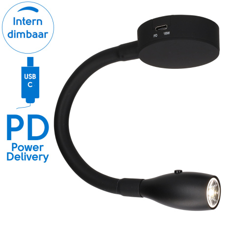 Furnaria 2.0 Flex Spot zwart 4000K 150lm (1x)