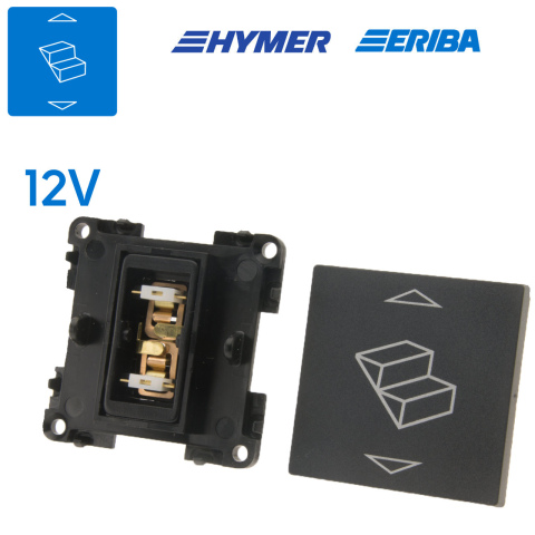 BBAtechniek artnr. 45120 - Trapschakelaar lei-grijs 12V S20.000 (1x)