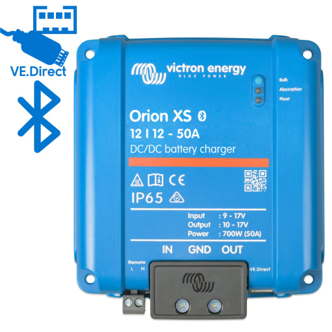 BBAtechniek artnr. 90020 - Victron Orion XS 12/12-50A DC-DC acculader (1x)