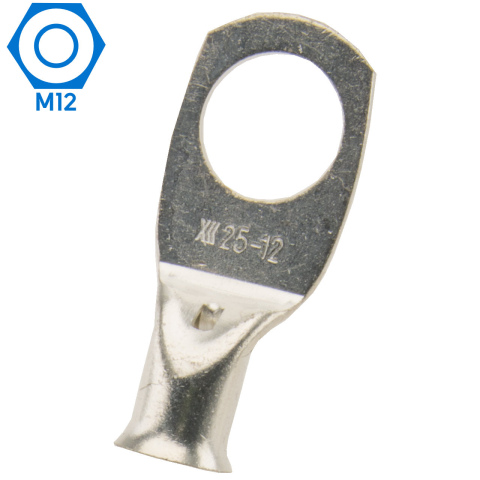 BBAtechniek artnr. 13057 - 25mm² M12 gesloten kabeloog (50x)