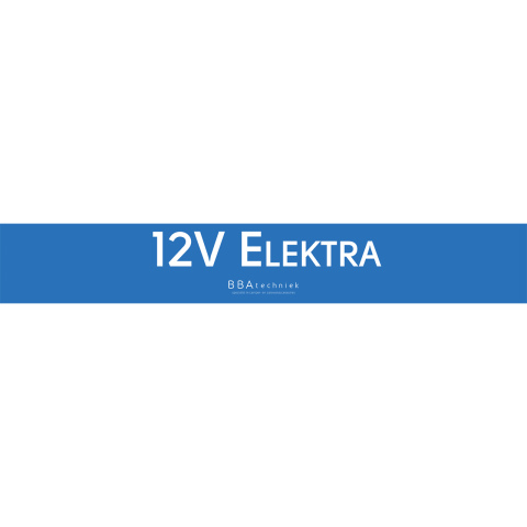 BBAtechniek artnr. 8915 - Stelling bord 12V Elektra 15x99cm (1x)