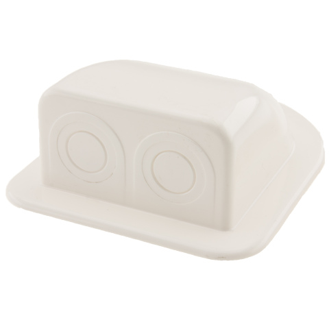 NDS dubbele dakdoorvoer wit (1x)