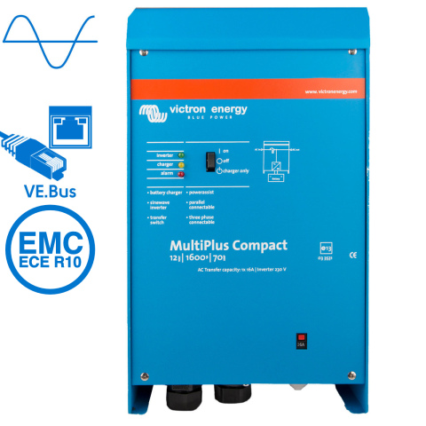 BBAtechniek artnr. 38292 - Victron MultiPlus C 12/1600/70-16 230V VE.Bus (1x)