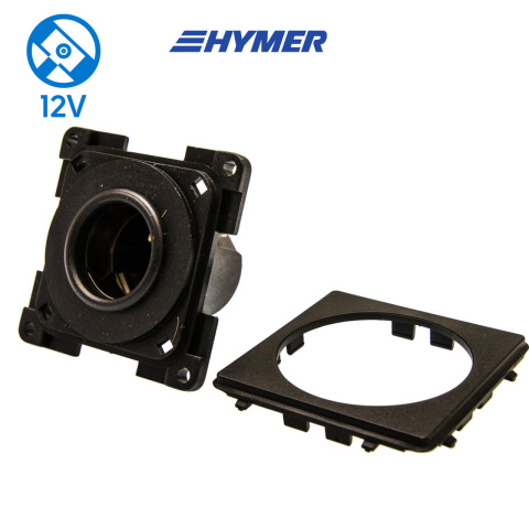 12V 120W contactdoos zwart S20.000 (1x)