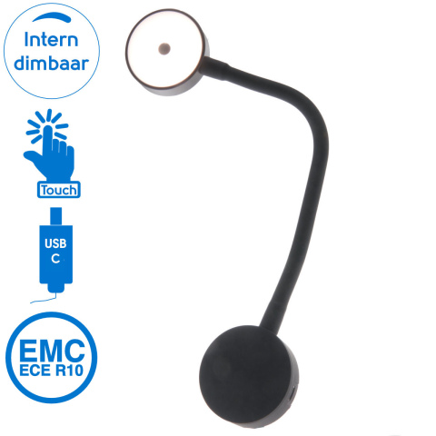 BBAtechniek artnr. 65548 - Nero d’Avola flex LED 10-30V 2W 2A USB-C (1x)