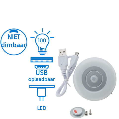 BBAtechniek artnr. 20197 - Dometic kastlamp met sensor USB oplaadbaar (1x)