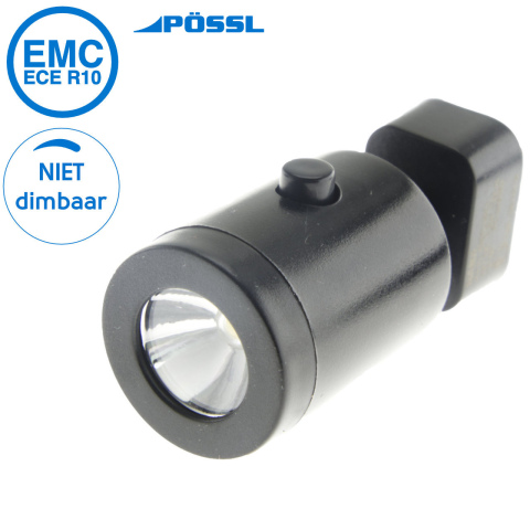 BBAtechniek artnr. 81506 - Lanciano LED spotlight zwart 100lm 4000K(1x)