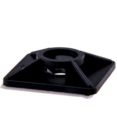 BBAtechniek artnr. 15083 - Kleefzadel 3M voor tyrap 4.8mm zwart (100x)
