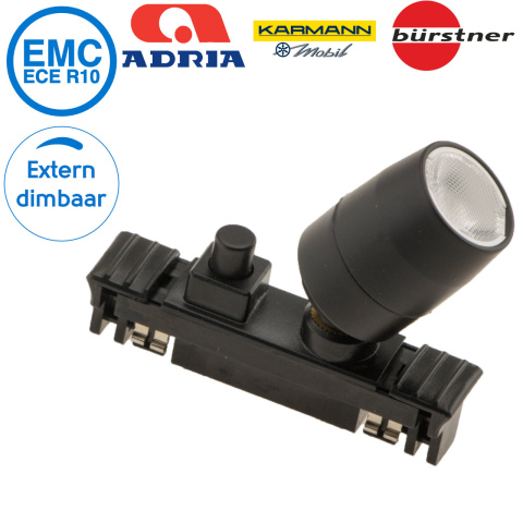 BBAtechniek artnr. 65565 - Rialto B LED spot met schakelaar 12V 1W (1x)