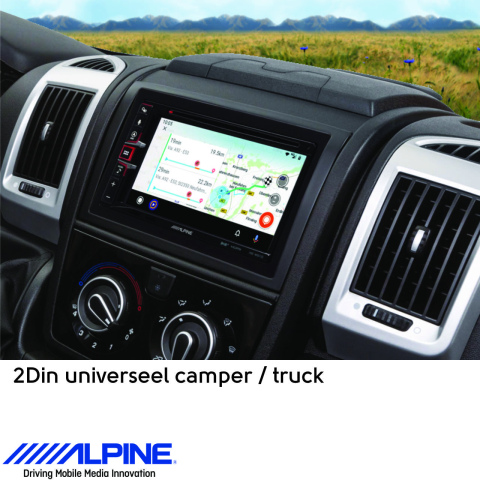 BBAtechniek artnr. 8675 - 6.5” Alpine INE-W611DC camper/truck navigatie (1x)