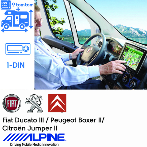 BBAtechniek artnr. 8638 - 9” X903D-DU Alpine style Ducato 3 1DIN (1x)