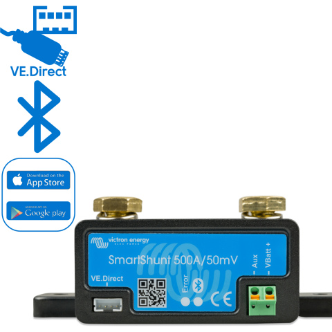 BBAtechniek artnr. 38222 - Victron SmartShunt 500A/50mV met printplaat (1x)