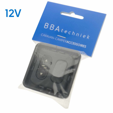 BBAtechniek artnr. 8106 - CBE schakelaar + frame grijs t.b.v. opstap (1x)