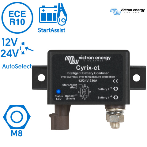 BBAtechniek artnr. 38225 - Victron Cyrix-CT 12/24V 230A combiner relais (1x)