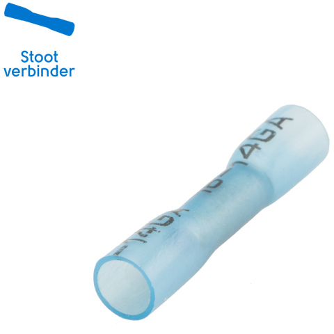 BBAtechniek artnr. 12003 - Krimpbare stootverbinder blauw (25x)