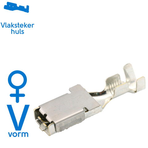 Vlakstekerhuls vertind 2.5-6.0mm²  (50x)