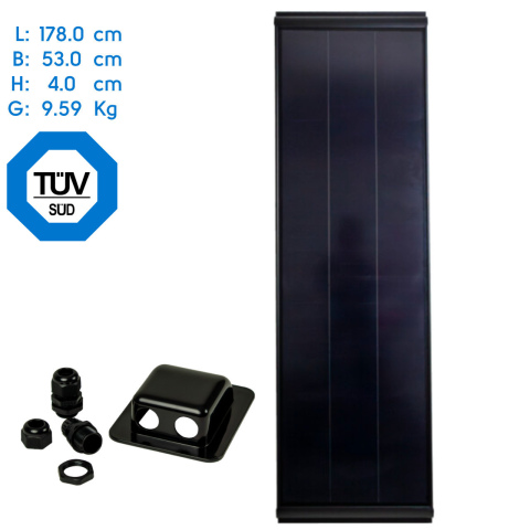 BBAtechniek artnr. 9834 - 180Wp 178x53x4cm Pro-User zonnepaneel (1x)