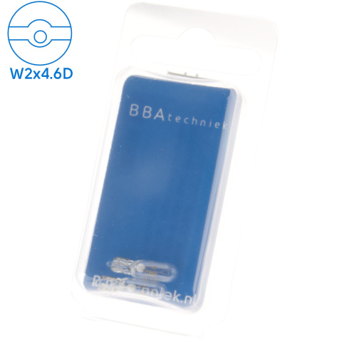 BBAtechniek artnr. 17594 - 12V 1.2W BS286 lamp W2X4.6D wedge (2x)