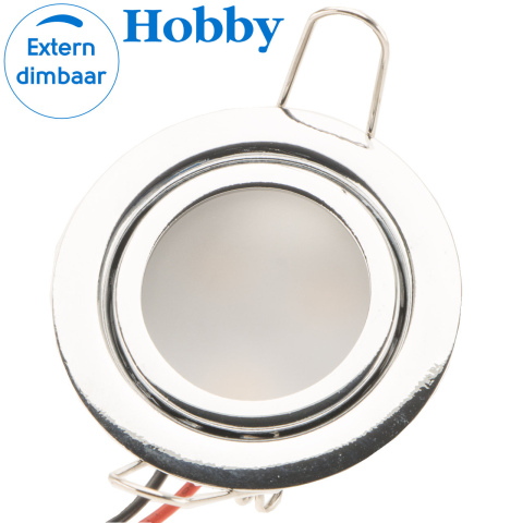 BBAtechniek artnr. 20191 - Dometic LED spot Pierre 12V 1.5W chroom (1x)