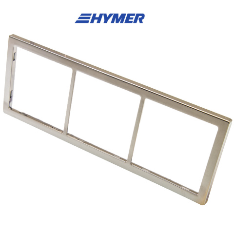 Afdekraam 3-vak hoogglans zilver S20.000 (1x)