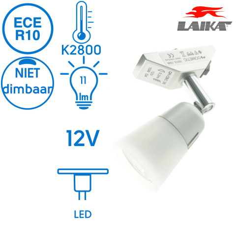 BBAtechniek artnr. 20201 - Dometic LED rail spot 12V 2W MR11 G4 (1x)