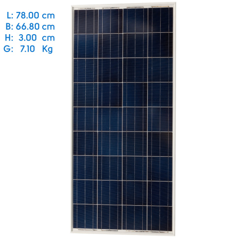 BBAtechniek artnr. 90040 - 90Wp 78.0x66.8×3.0cm Victron BlueSolar mono (1x)