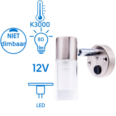 BBAtechniek artnr. 45087 - Nitro LED spot 12V 1W (1x)