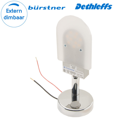 Dometic LED opbouwspot Thomas zilver 12V 1.5W (1x)