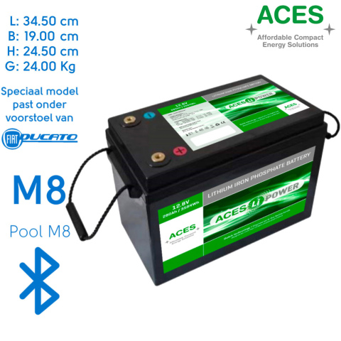 BBAtechniek artnr. 37086 - 12V 280Ah Aces Lithium accu zonder lader (1x)