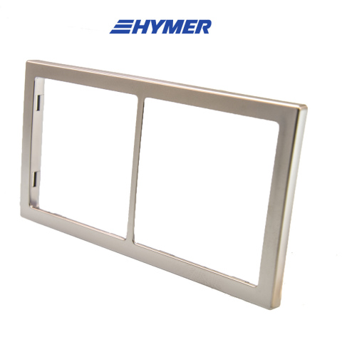 Afdekraam 2-vak mat zilver S20.000 (1x)