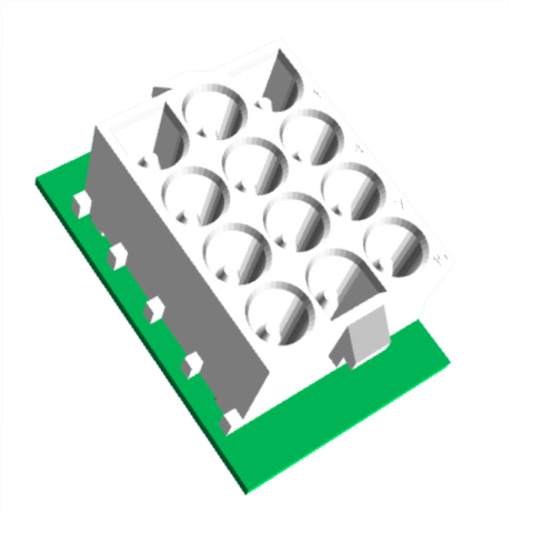 BBAtechniek artnr. 60376 - PCB Printheader 12 polig male 6.35mm 4Rows (1x)