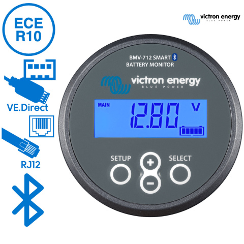 BBAtechniek artnr. 90001 - Victron Batterij Monitor BMV-712 Smart zwart (1x)