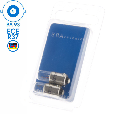 BBAtechniek artnr. 17621 - BA9S 12V 4W BS233 lamp (2x)