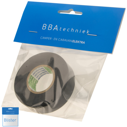 BBAtechniek artnr. 17600 - Zelfvulcaniserende tape 19mmx5m zwart (1x)