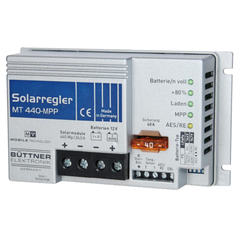 BBAtechniek artnr. 39019 - Büttner zonneregelaar MPP-440 12V 440Wp 25A (1x)
