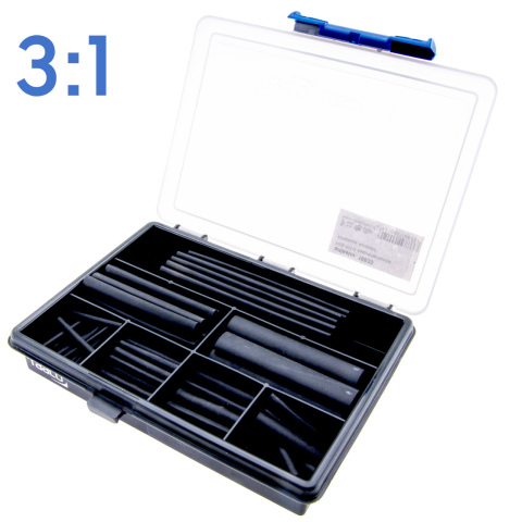 BBAtechniek artnr. 16833 - Krimpkous 1.6-25.4mm 3:1 assortimentsdoos (1x)