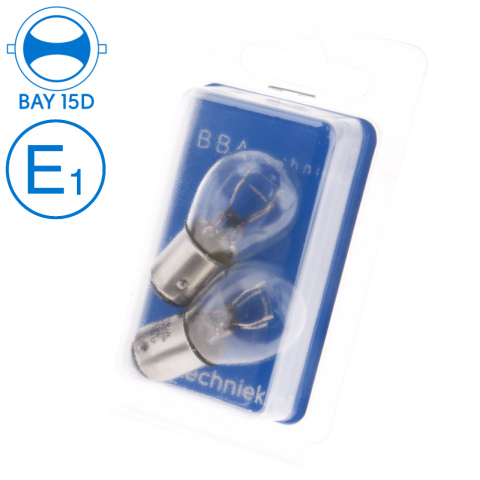 BBAtechniek artnr. 17573 - BAY15D 12V 21/5W BS380 lamp (2x)