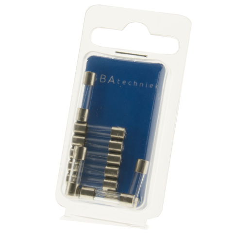 BBAtechniek artnr. 27081 - Glaszekering 1.6A snel 1600mA 5x20mm  (10x)