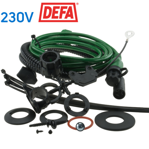 BBAtechniek artnr. 8577 - Defa walstroomkabel 16A 2.5m + chassiskabel (1x)