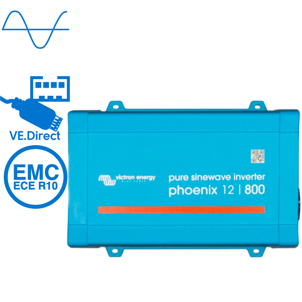BBAtechniek - Victron Phoenix VE.Direct omvormer 12/800 230V(1x)