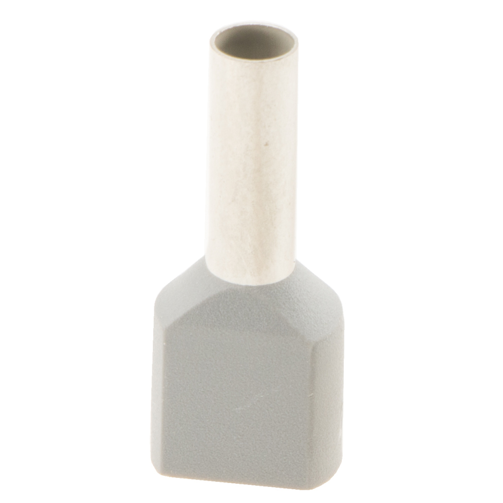 BBAtechniek - Adereindhuls 2-voudig 2x4.0mm² grijs (50x)