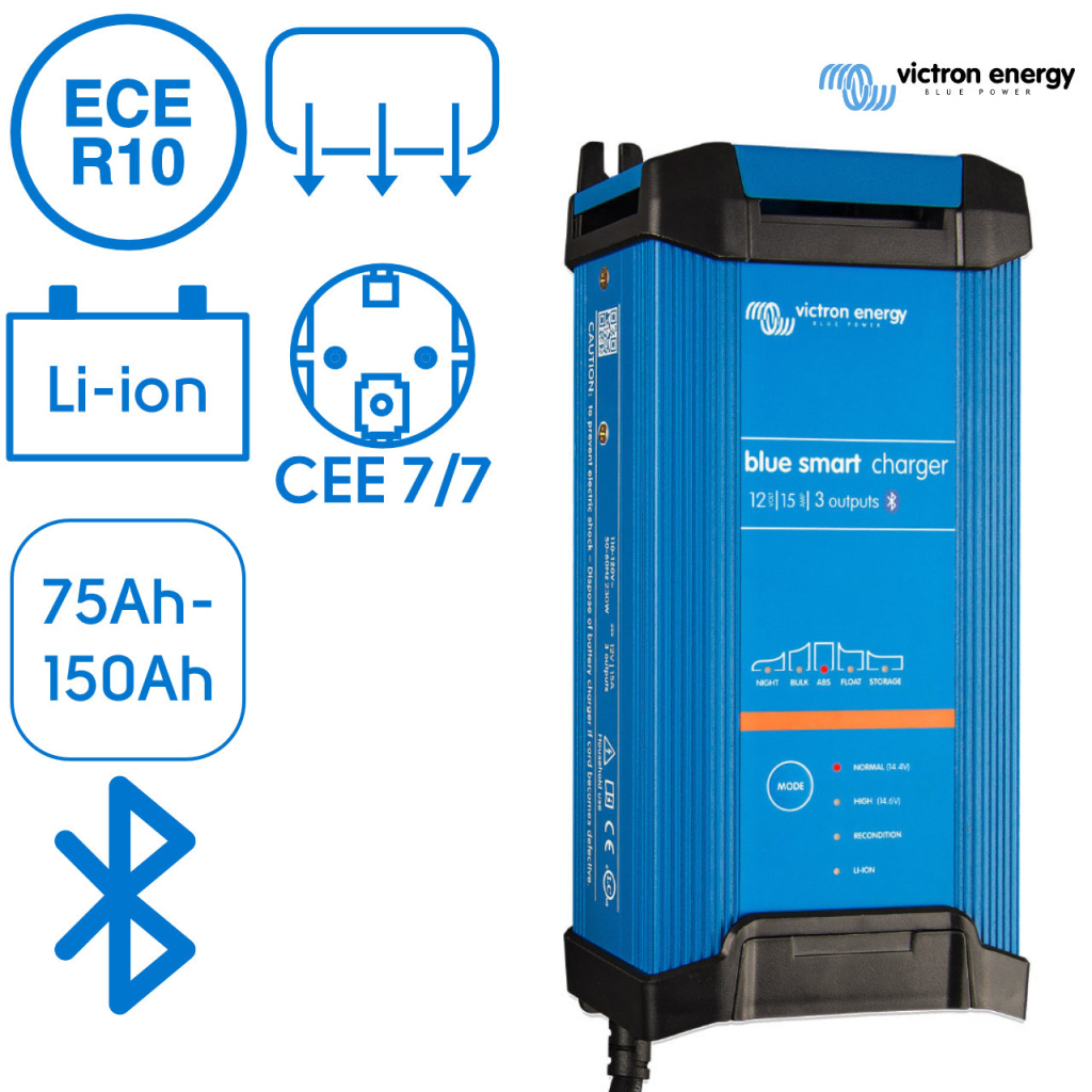 BBAtechniek - Victron Blue Smart IP22 acculader 12/15 (3) (1x)
