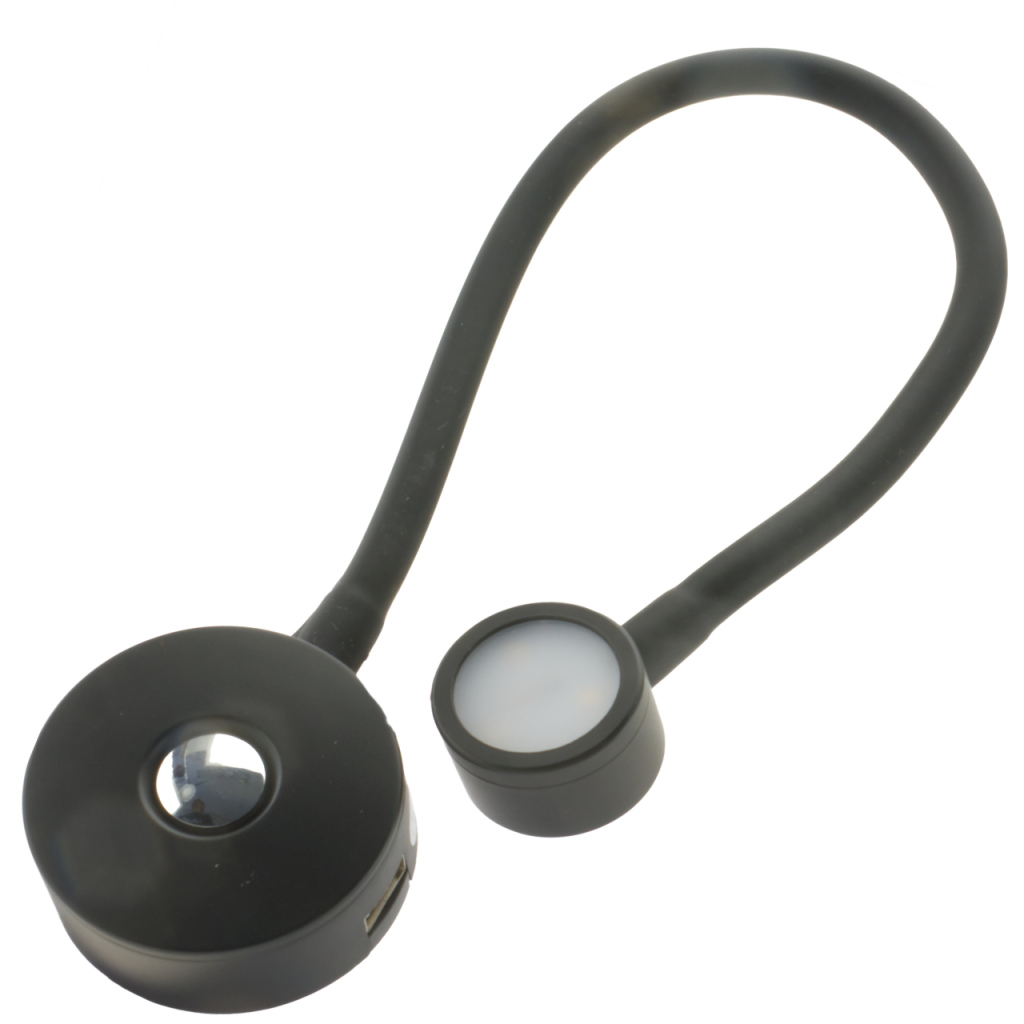 BBAtechniek - Cantanzaro flex LEDspot 12V 2W zwart met USB (1x)